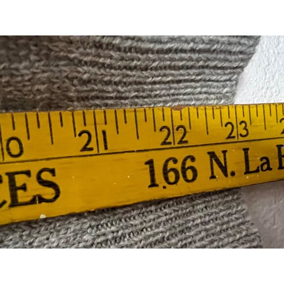 H&M Divided Women L SOFT Cropped Pullover Crewneck Gray Knit Sweater Oversized - Picture 15 of 16